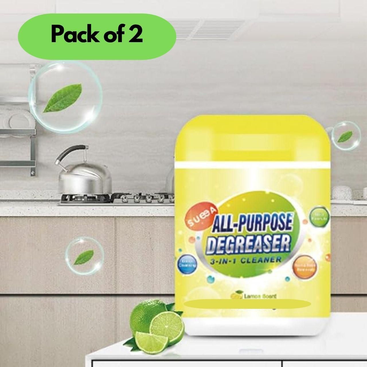 3-in-1 All-Purpose Power Degreaser (Pack of 2) – Heavy Duty Oil & Grime Remover 💪✨