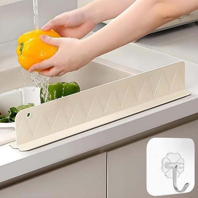 Silicone Sink Splash Guard (Pack of 2) – Anti-Water Baffle Board with Strong Suction for Kitchen & Bathroom 🚰🛡️🧼