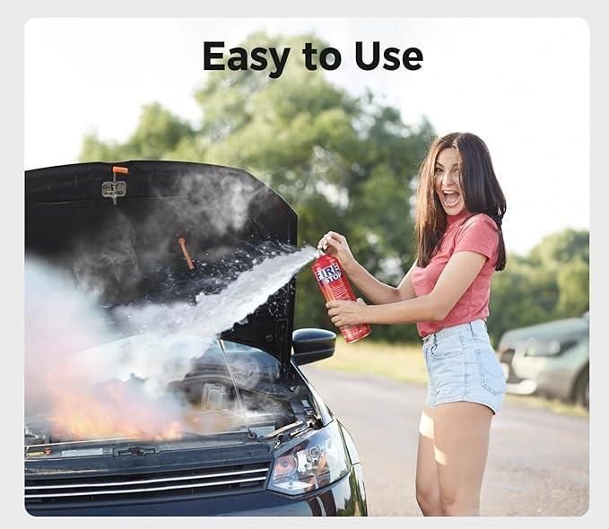 Car Fire Stop Emergency Spray (500ml) – Portable Flame Suppressant for Cars, Kitchens & Homes 🚗🔥🛡️
