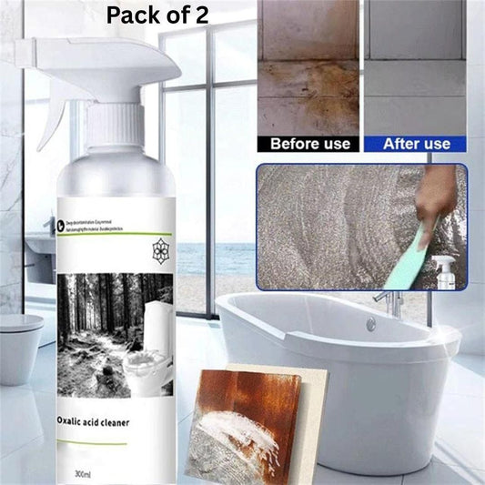Oxalic Acid Ultimate Stain Removal Spray (Pack of 2) – High-Strength Cleaner for Tiles, Rust & Hard Water Stains 🧼✨