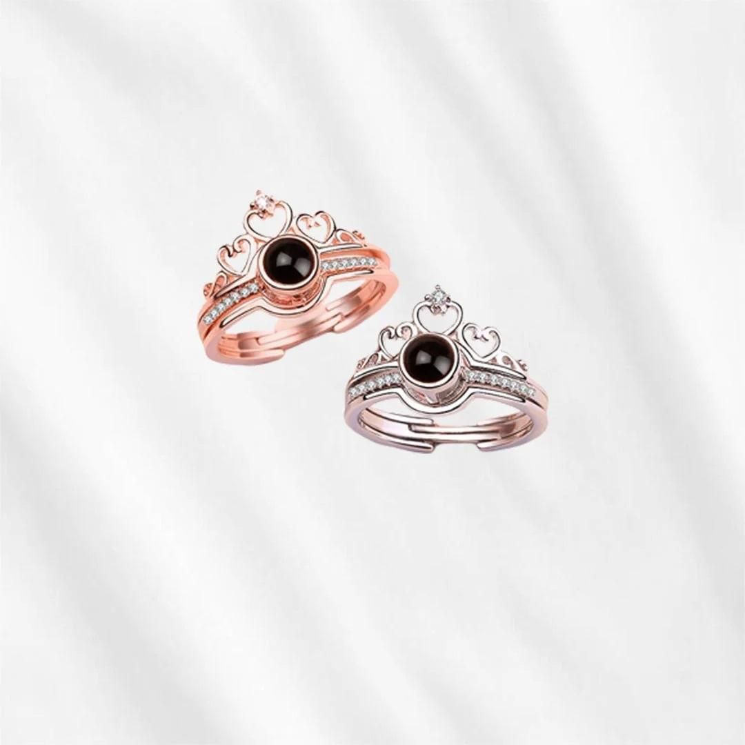 "I Love You" in 100 Languages Projection Ring – Adjustable Romantic Gesture Ring 💍❤️