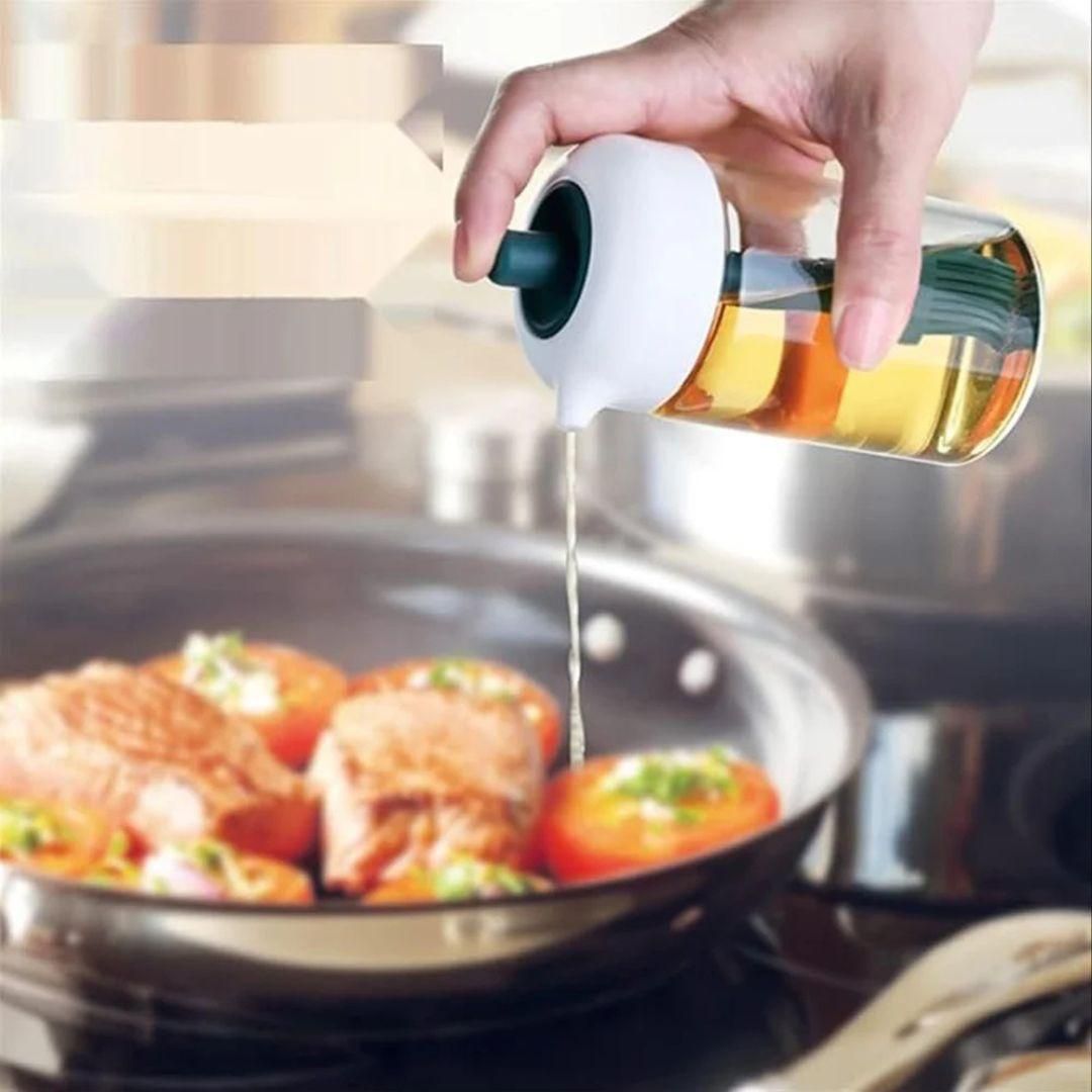 2-in-1 Silicone Oil Dispenser Bottle with Integrated Basting Brush – Precise Pourer for Healthy Cooking & Baking 🍳🖌️
