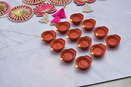 Magic Water-Sensor LED Diyas – Flameless & Smokeless Eco-Friendly Deepawali Lights 🪔✨