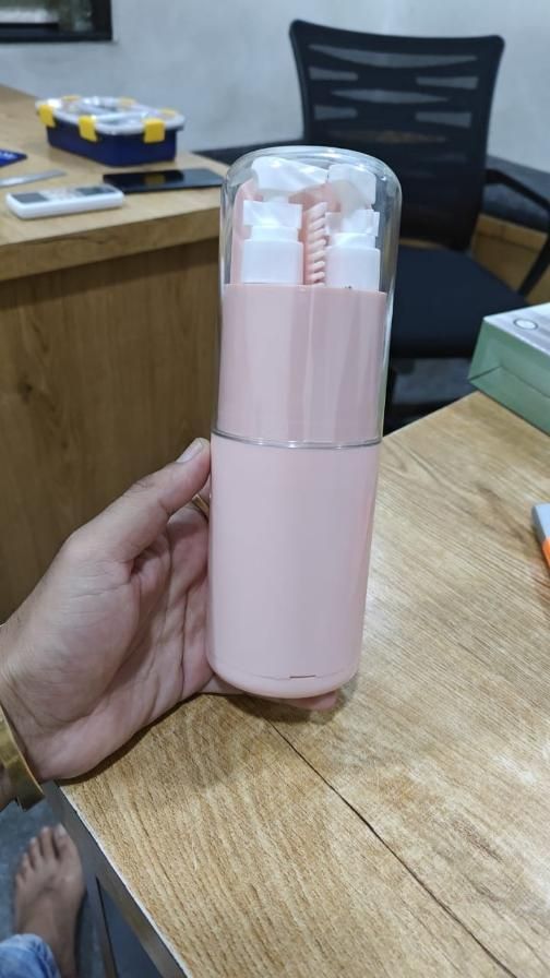 6-in-1 Portable Travel Toiletry Kit – Leak-Proof Dispenser & Grooming Set with Mirror ✈️🧴