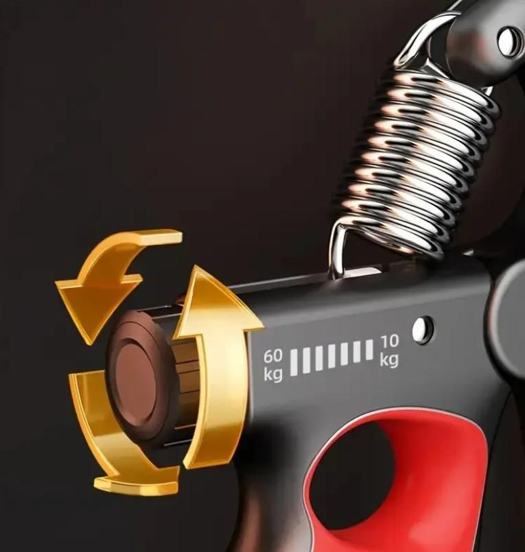 Adjustable Hand Grip Strengthener – 10kg to 60kg Heavy-Duty Finger & Forearm Exerciser 🦾💥