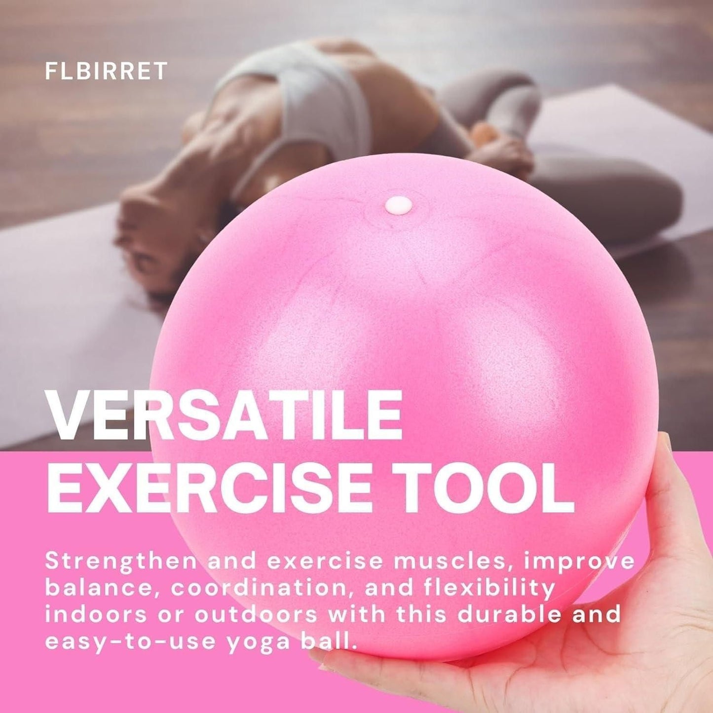 9-Inch Mini Yoga Ball – Anti-Burst Pilates Ball for Core Strength, Balance & Physical Therapy 🧘‍♀️🏐