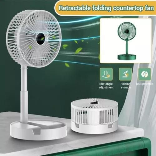High-Speed Rechargeable Table Fan – Portable USB Desk Fan with Adjustable Speed for Home & Office 🌬️🔋