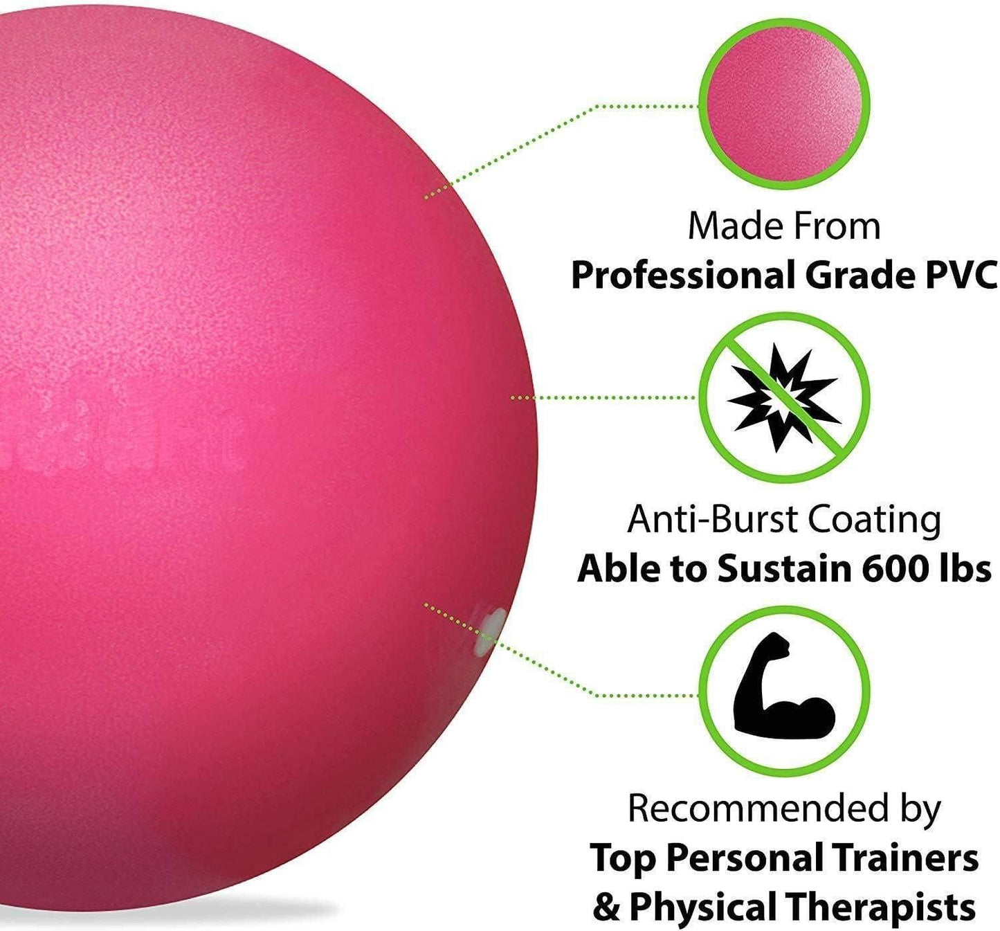 9-Inch Mini Yoga Ball – Anti-Burst Pilates Ball for Core Strength, Balance & Physical Therapy 🧘‍♀️🏐