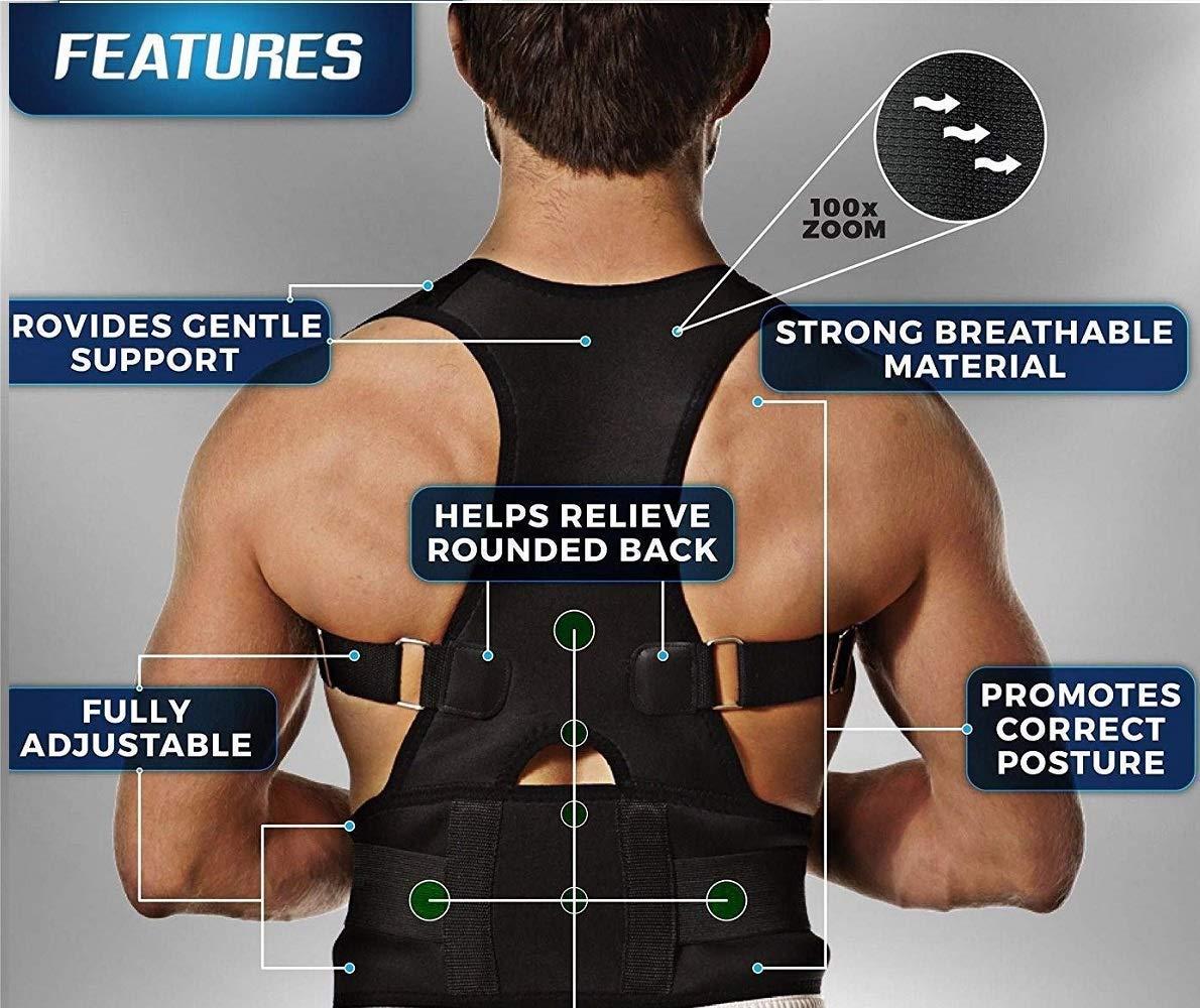 Adjustable Posture Corrector Belt for Men & Women – Breathable Back Support for Spine Alignment & Pain Relief 🧘‍♂️🛡️✨