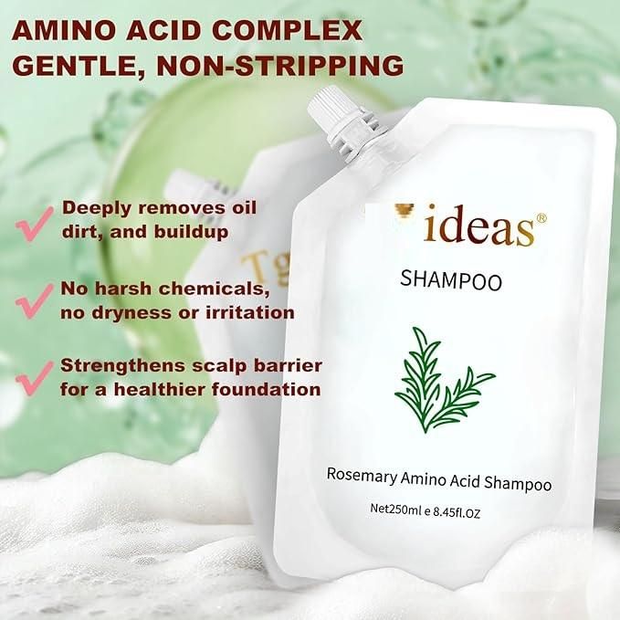 Rosemary & Amino Acid Hair Growth Shampoo (Pack of 2) – Scalp Nourishing & Anti-Hair Fall Cleanser for Men & Women 🌿🚿✨