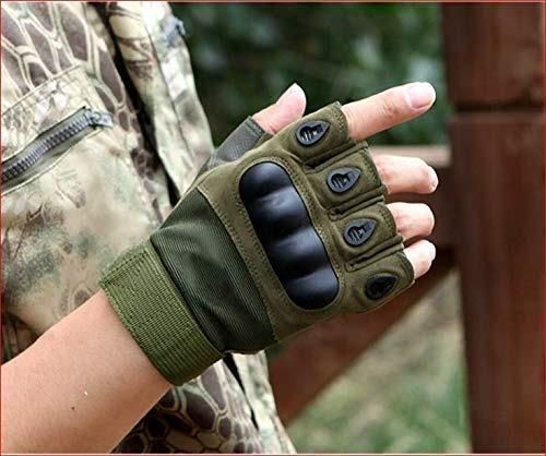 Tactical Half-Finger Motorcycle Gloves – Non-Slip Rubber Knuckle Protection for Biking & Outdoor Adventure 🏍️🧤
